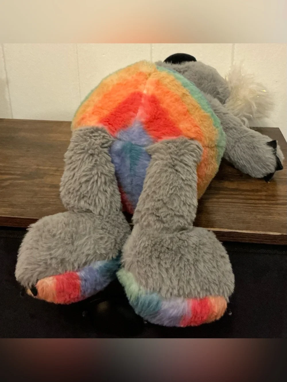A Vintage FAO Schwarz Dreamies Rainbow Koala plush stuffed animal Toy